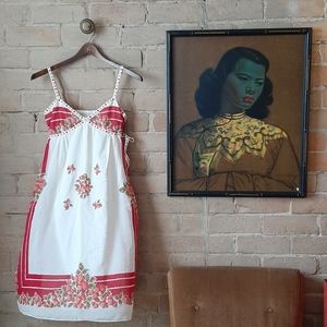 Vintage tablecloth dress